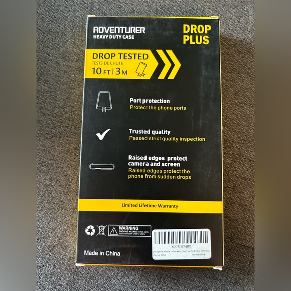 NEW Adventurer Heavy Duty Phone Case iPhone 13 Pro Max 6.7” Black - Picture 3 of 5